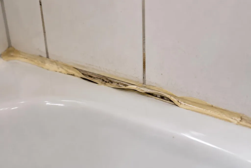 Kitbedrijf Breda – loslatende kit naast het bad